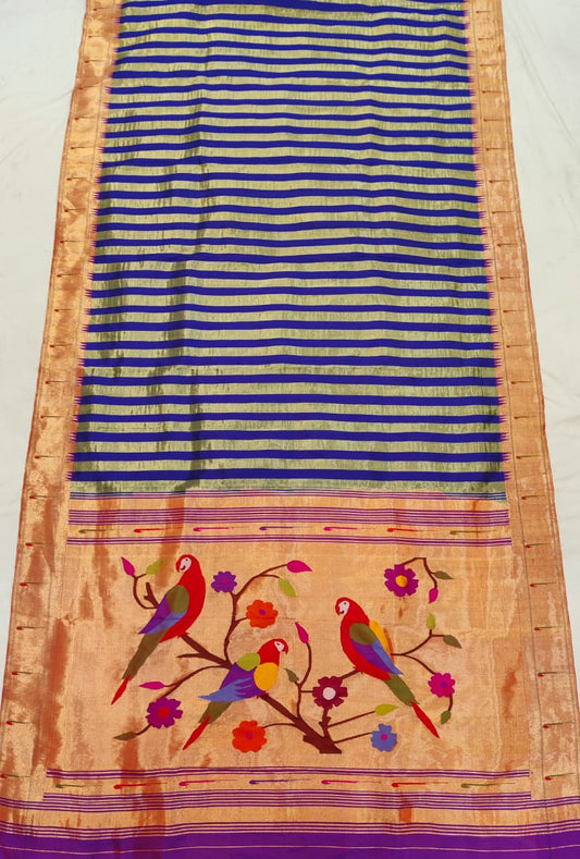 Pandurang | Handloom Muniya Paithani