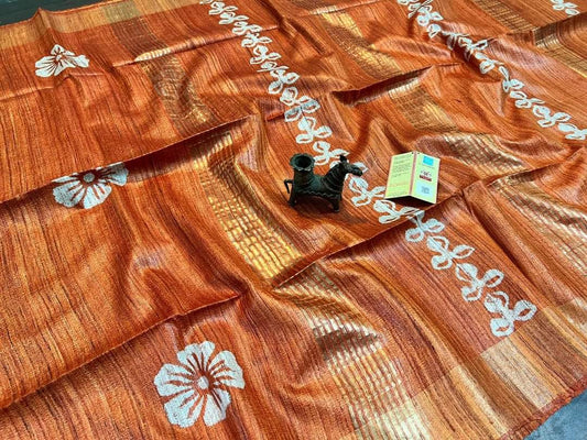 Sharuta | screen printed ghicha tussar