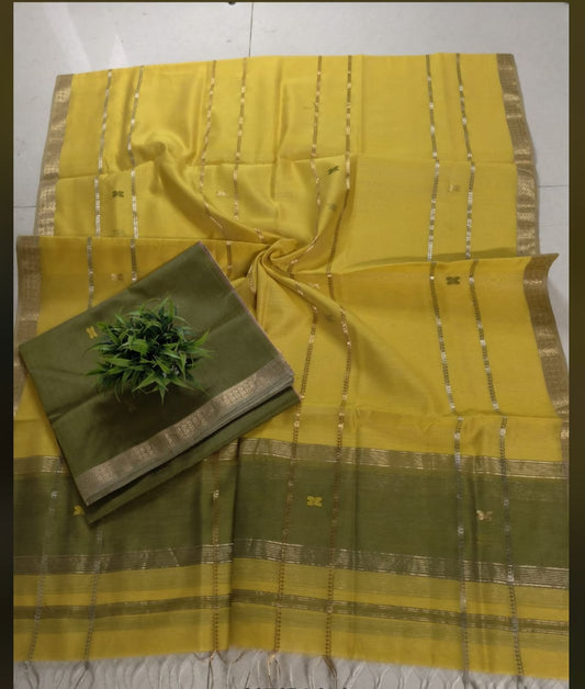 Andaz | Maheshwari fabric set ( Top & dupatta)