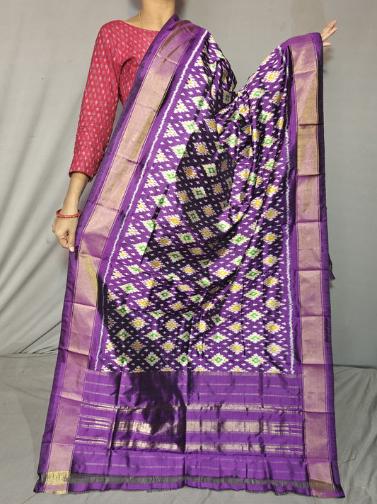Ikaksh | Ikat pure silk dupatta