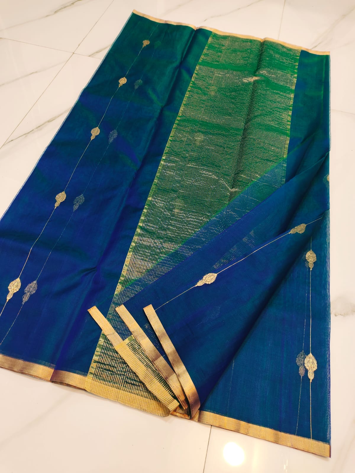 Chanda  | Katan Silk Chanderi Saree