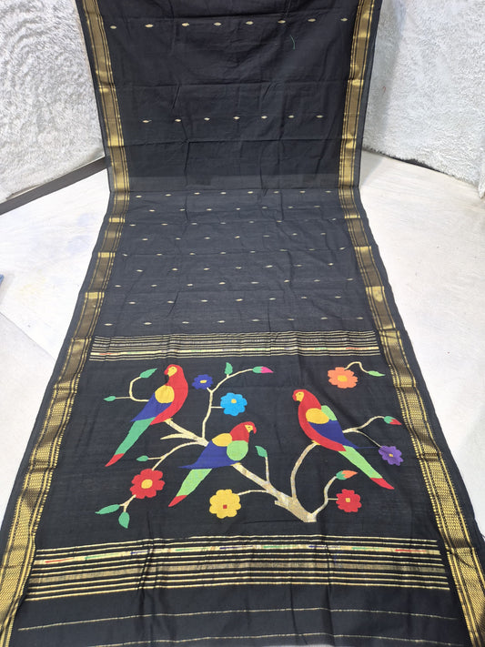 Pinkesh | Cotton handloom paithani