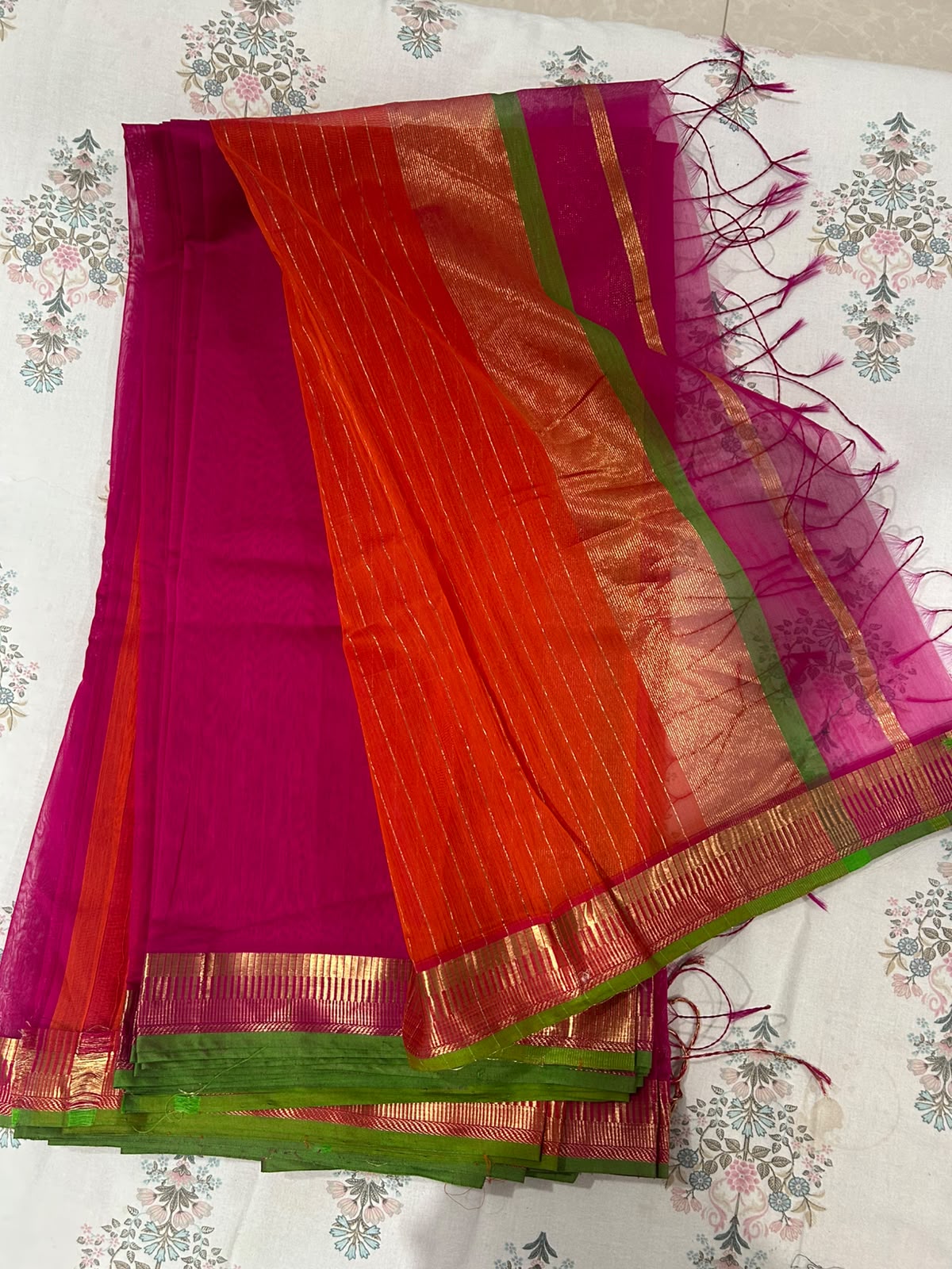 Mishka | Cotton silk Maheshwari saree