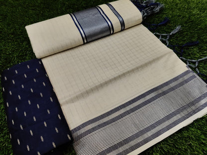 Kintush | Cotton kasavu saree