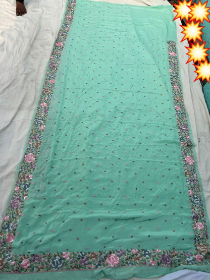 Prem | parsi work saree on silk
