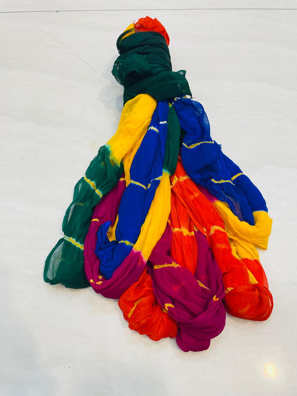 Rangeela | Chiffon lehariya saree
