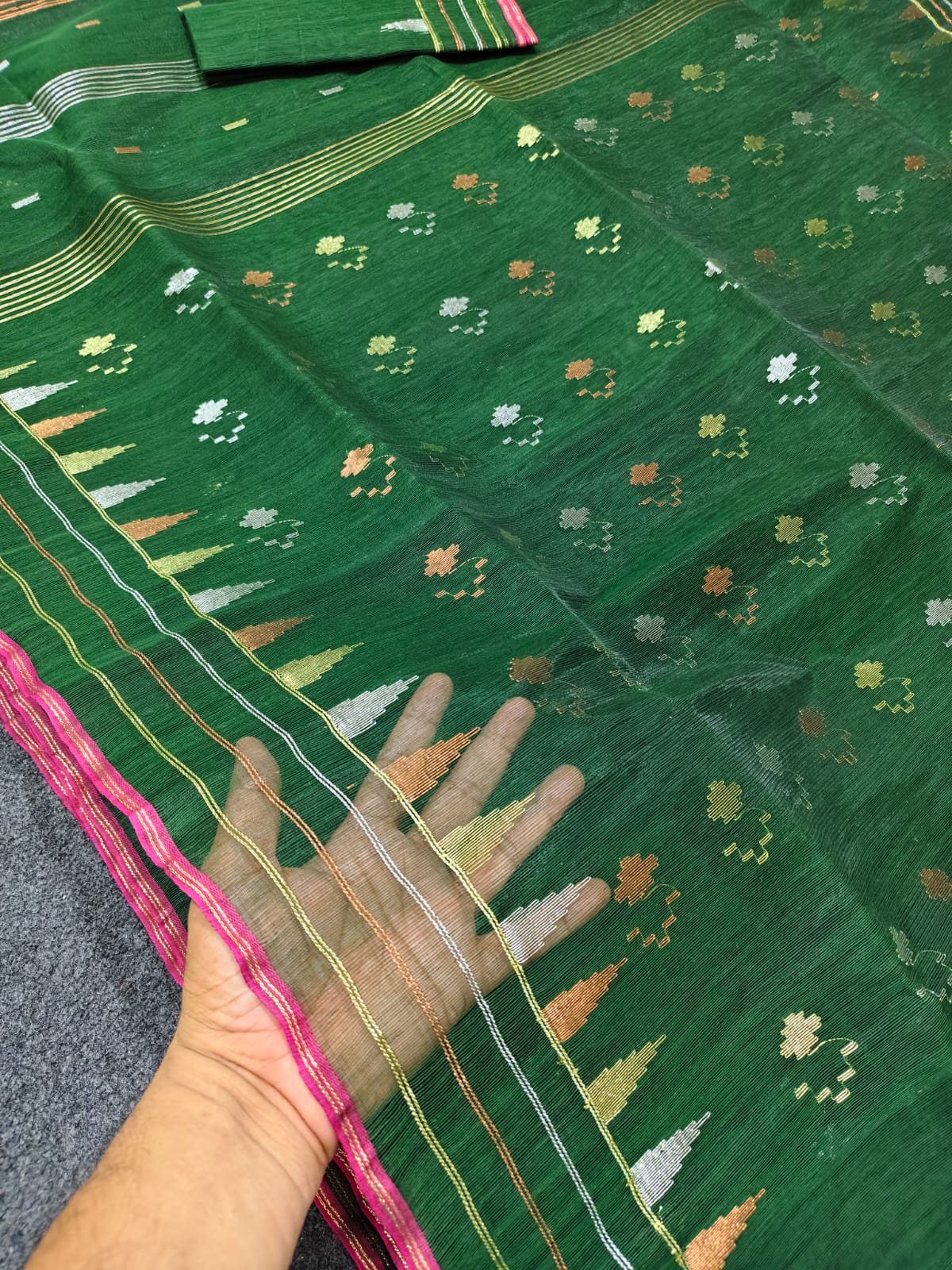 Jana | half silk Jamdani