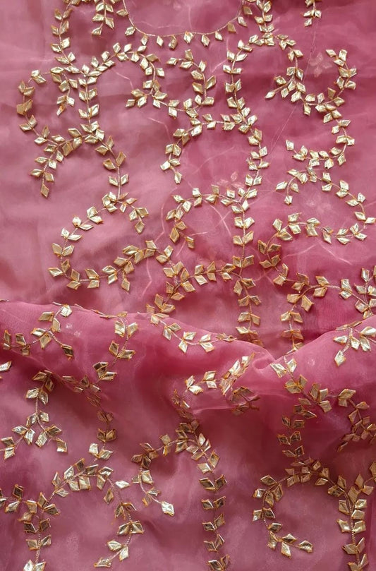 Gota patti on organza suit