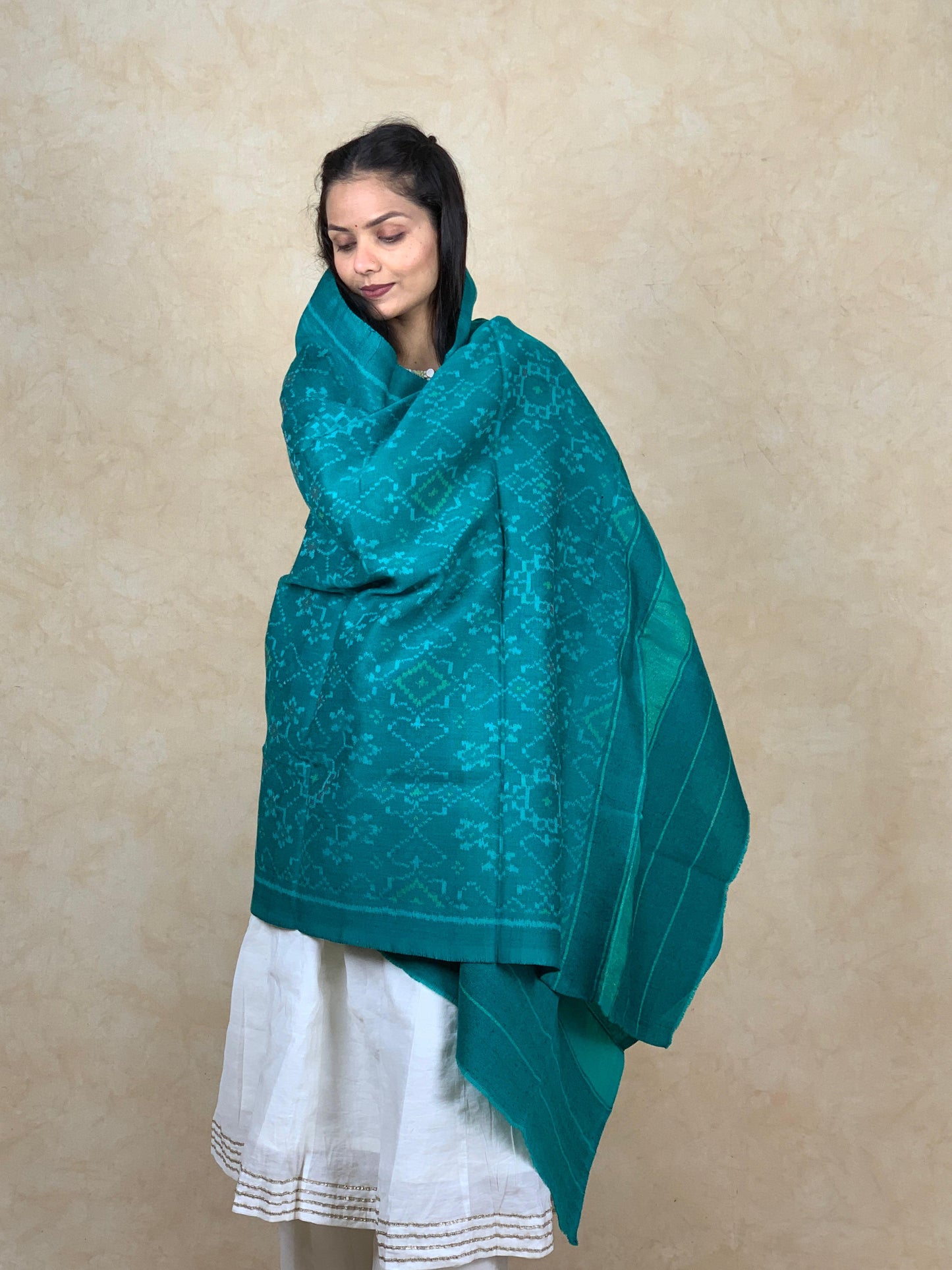 Jheel | patola shawl