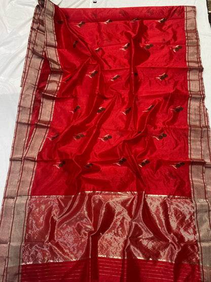 Chandraja  | Katan Silk Chanderi Saree