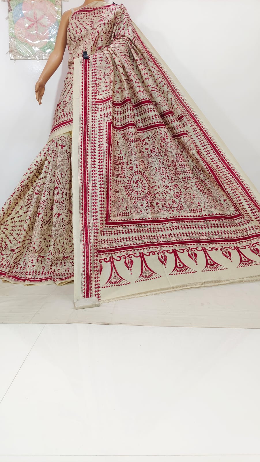 Kavita | Pure Tussar Silk Kantha Sarees