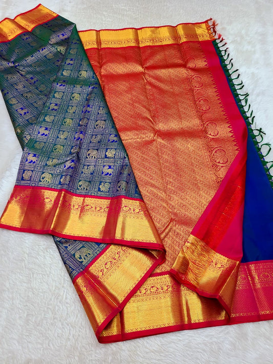 Kavina | 3G zari kanjeevaram saree