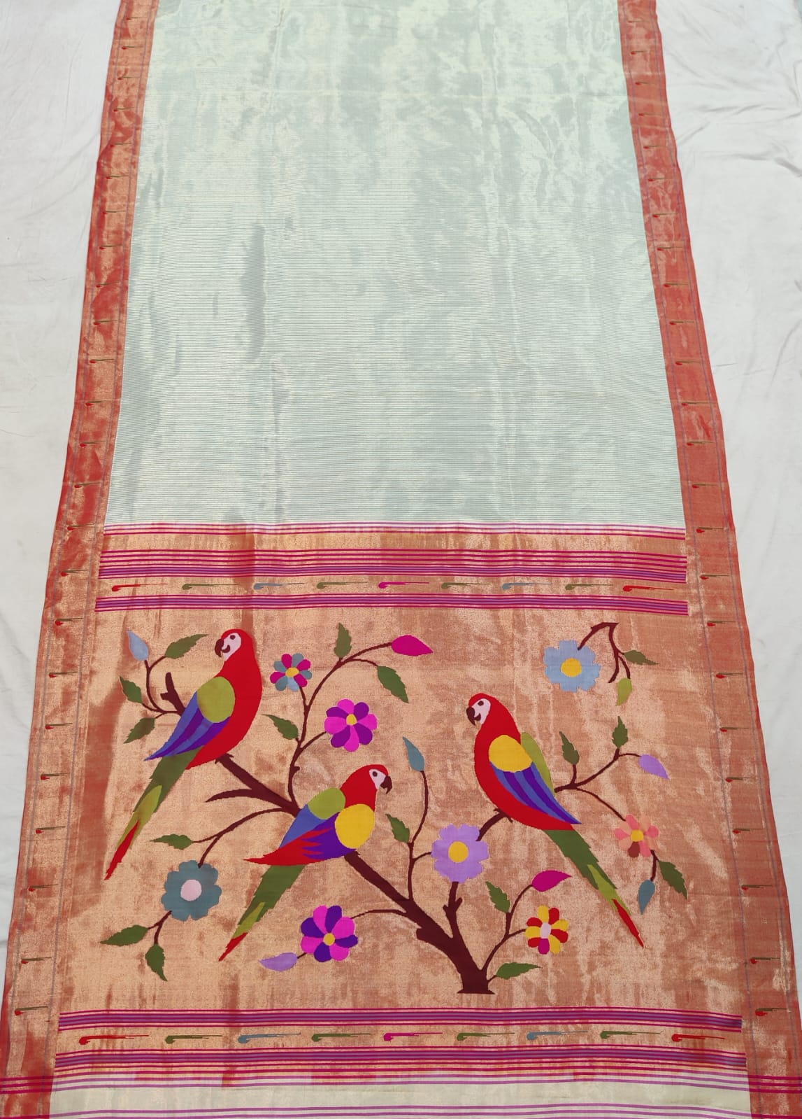 Pana | Handloom Muniya Paithani