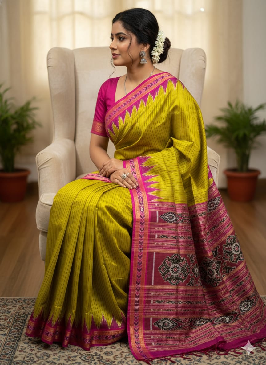 Sandesh | Khandua ikat saree