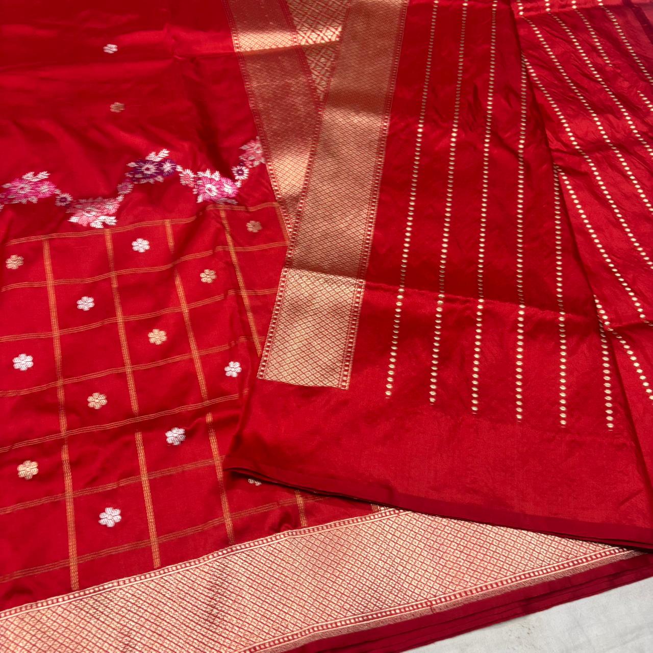 Bichi | Bridal Katan Banarasi Saree