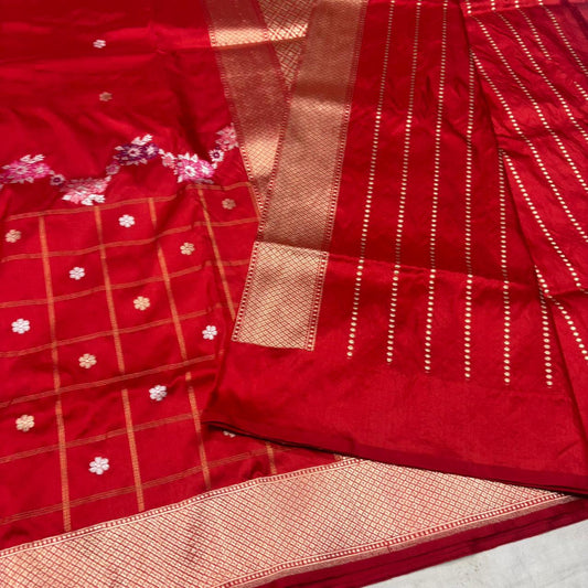Bichi | Bridal Katan Banarasi Saree