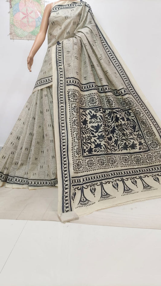Keshav | Pure Tussar Silk Kantha Sarees