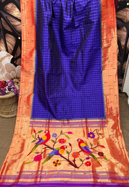 Kripa | Teen muniya brocade paithani
