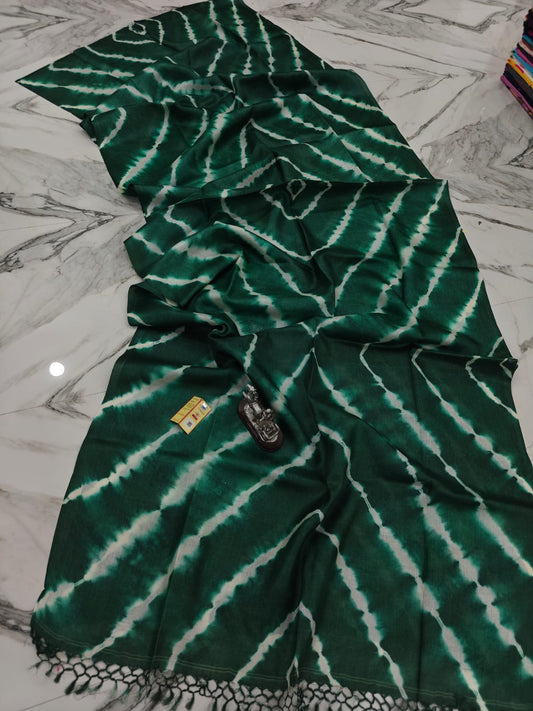 Asha | Shibori on gachi tussar