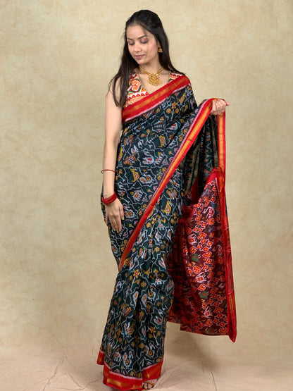 Kinjal | Single Ikat Patola saree