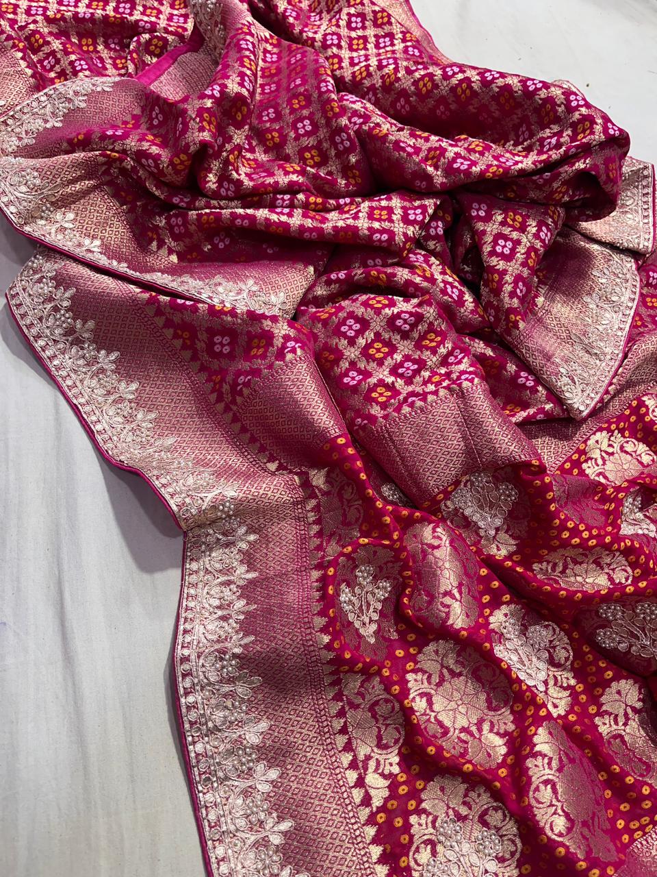 Gaurish | Gota patti on georgette