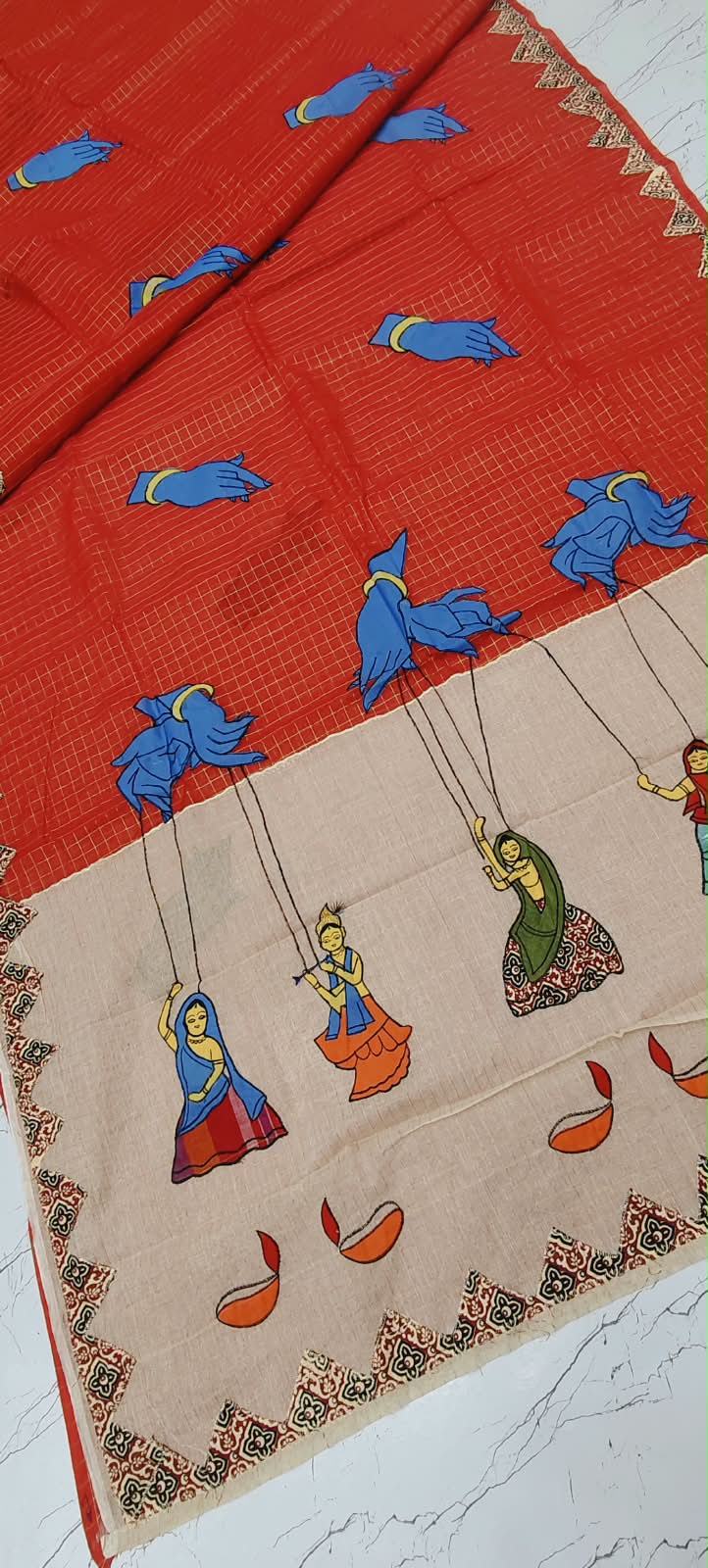 Ashima | Applique on Dhonekhali tant