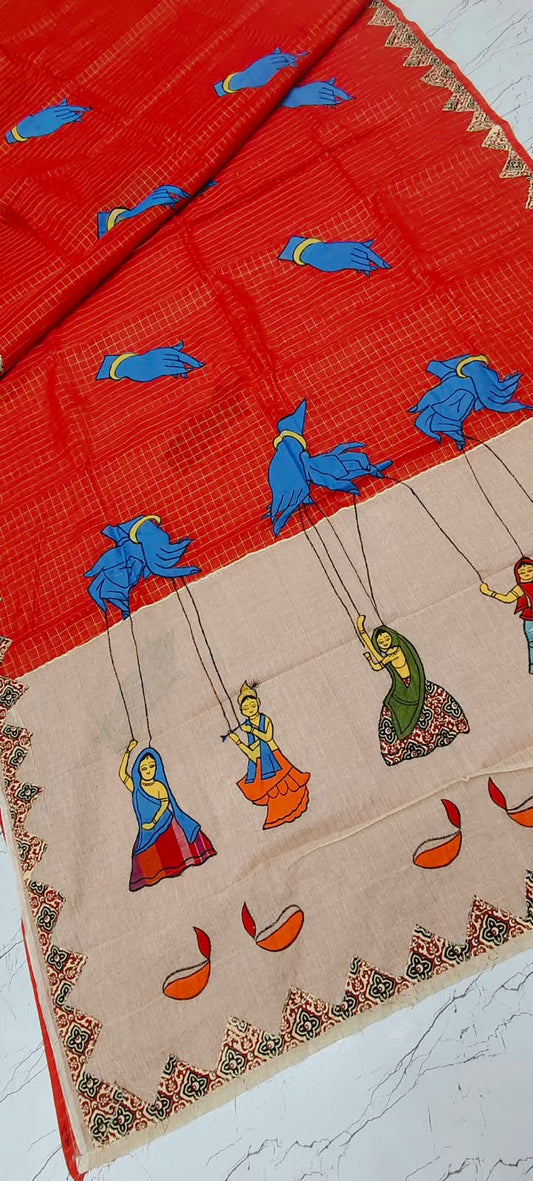 Ashima | Applique on Dhonekhali tant