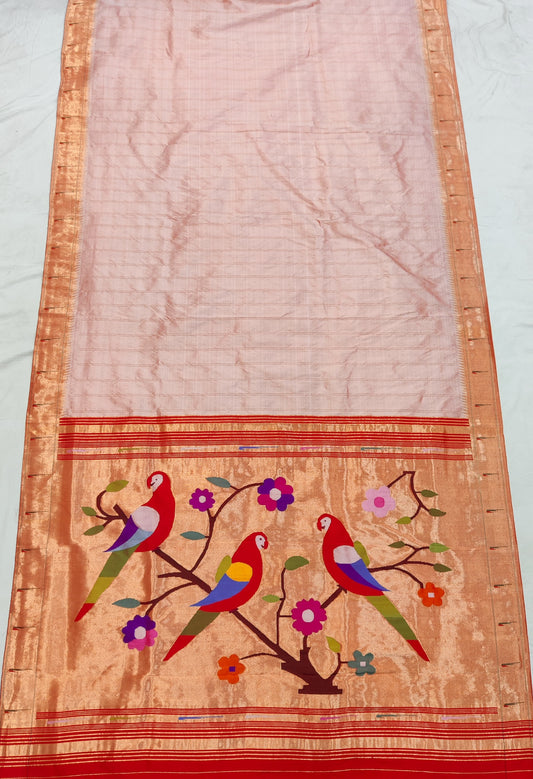 Pammi | Handloom Muniya Paithani