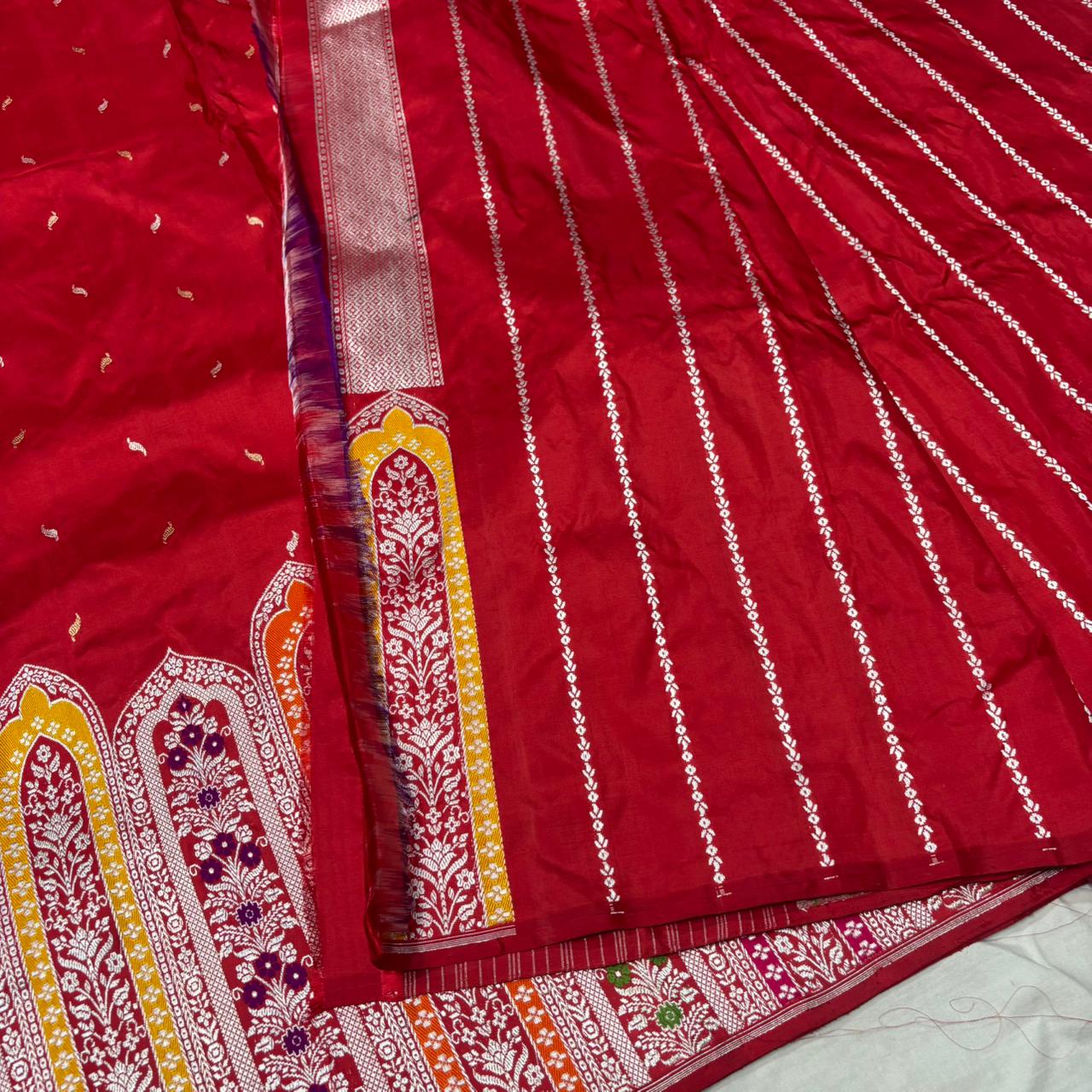 Binita | Bridal Katan Banarasi Saree
