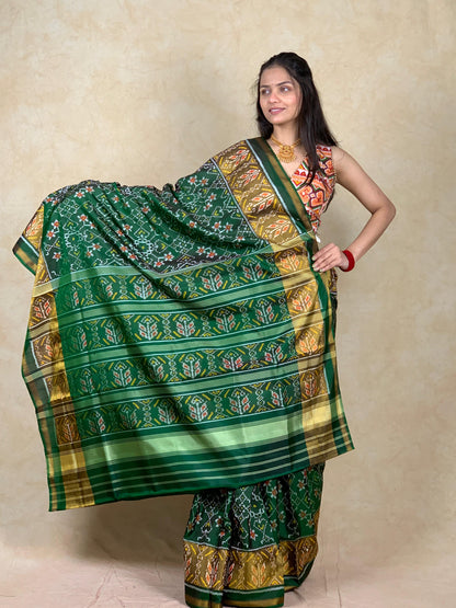 Kintuk | Single Ikat Patola saree