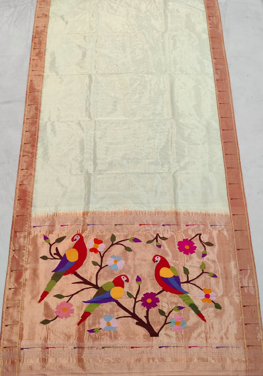 Pankaj | Handloom Muniya Paithani