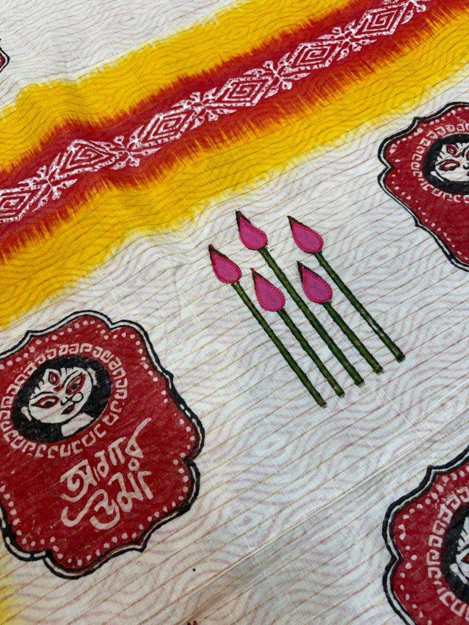 Ashima | Applique on cotton Saree