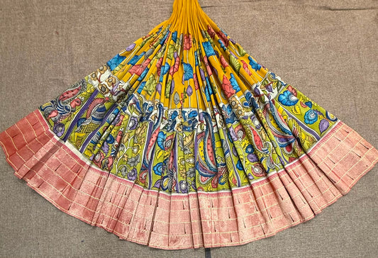 Vismita | kalamkari on teen muniya paithani lehenga