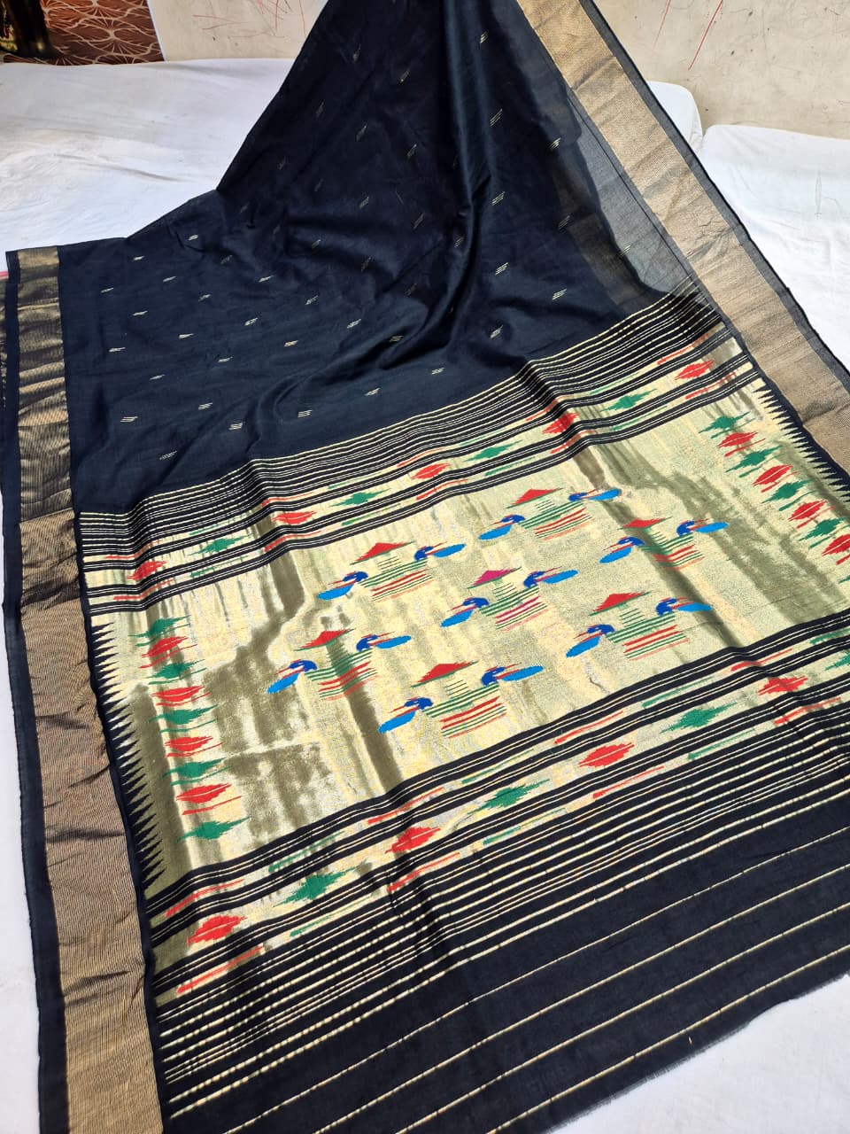 Ojas | Cotton Handloom Paithani Saree