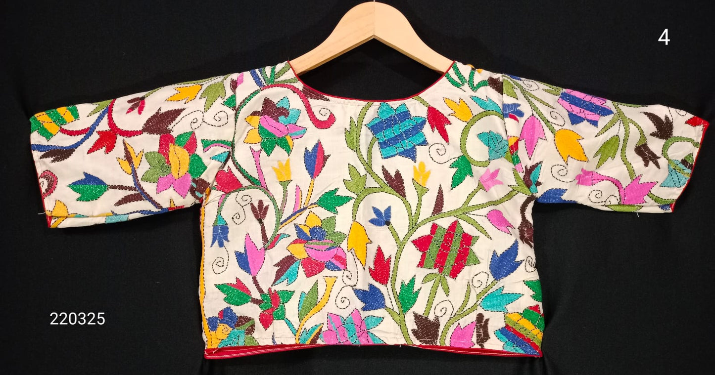 Kesha | Kantha on Tussar blouse