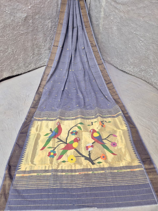 Prishth | Cotton handloom paithani