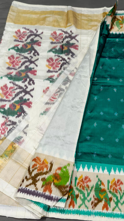 Chand | silver jari ikat sarees