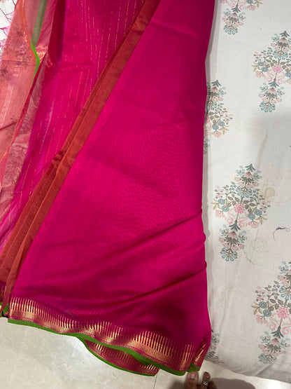 Mishka | Cotton silk Maheshwari saree