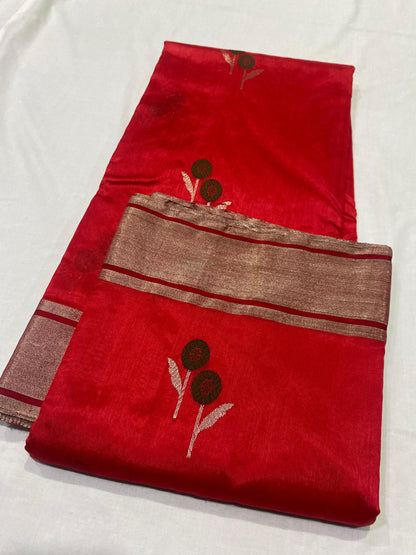 Chandraja  | Katan Silk Chanderi Saree