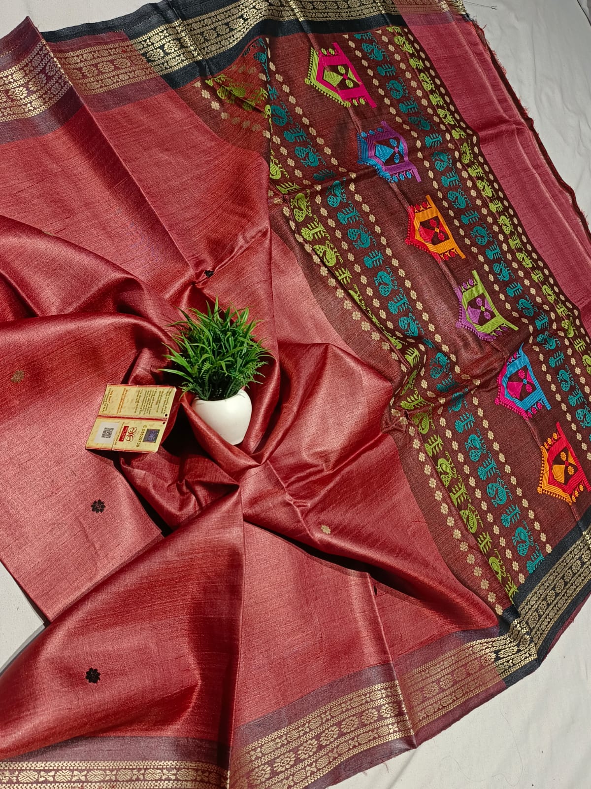 Mishin | Tussar Dolabedi Saree