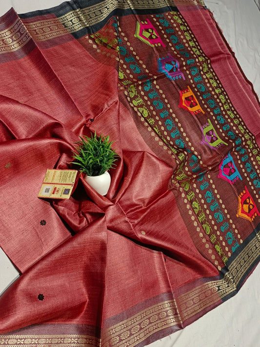Mishin | Tussar Dolabedi Saree