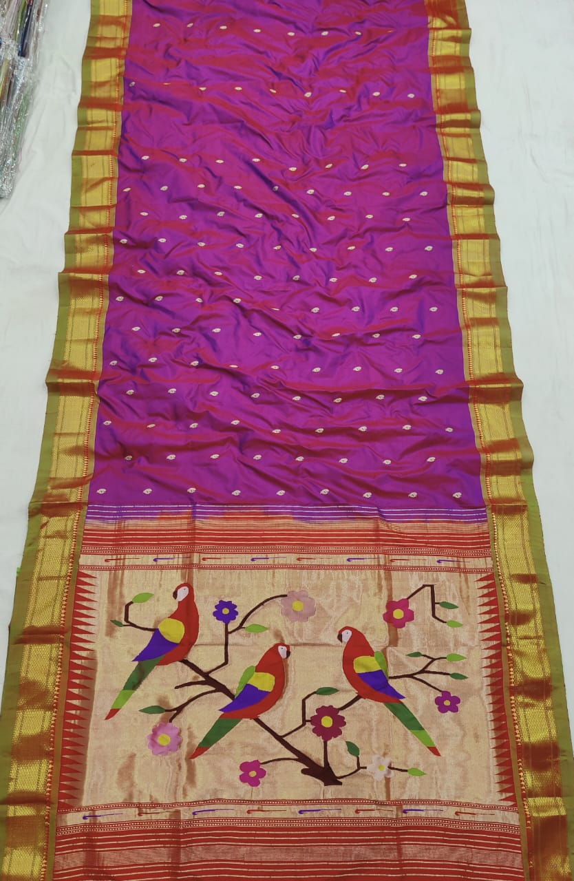 Prabhasi | Pure Silk Handloom Paithani