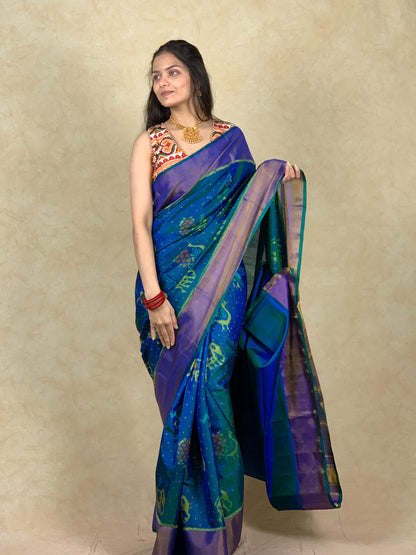 Foram | Single Ikat Patola saree