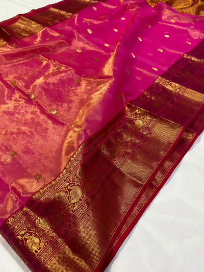 Chandana  | Katan Silk Chanderi Saree