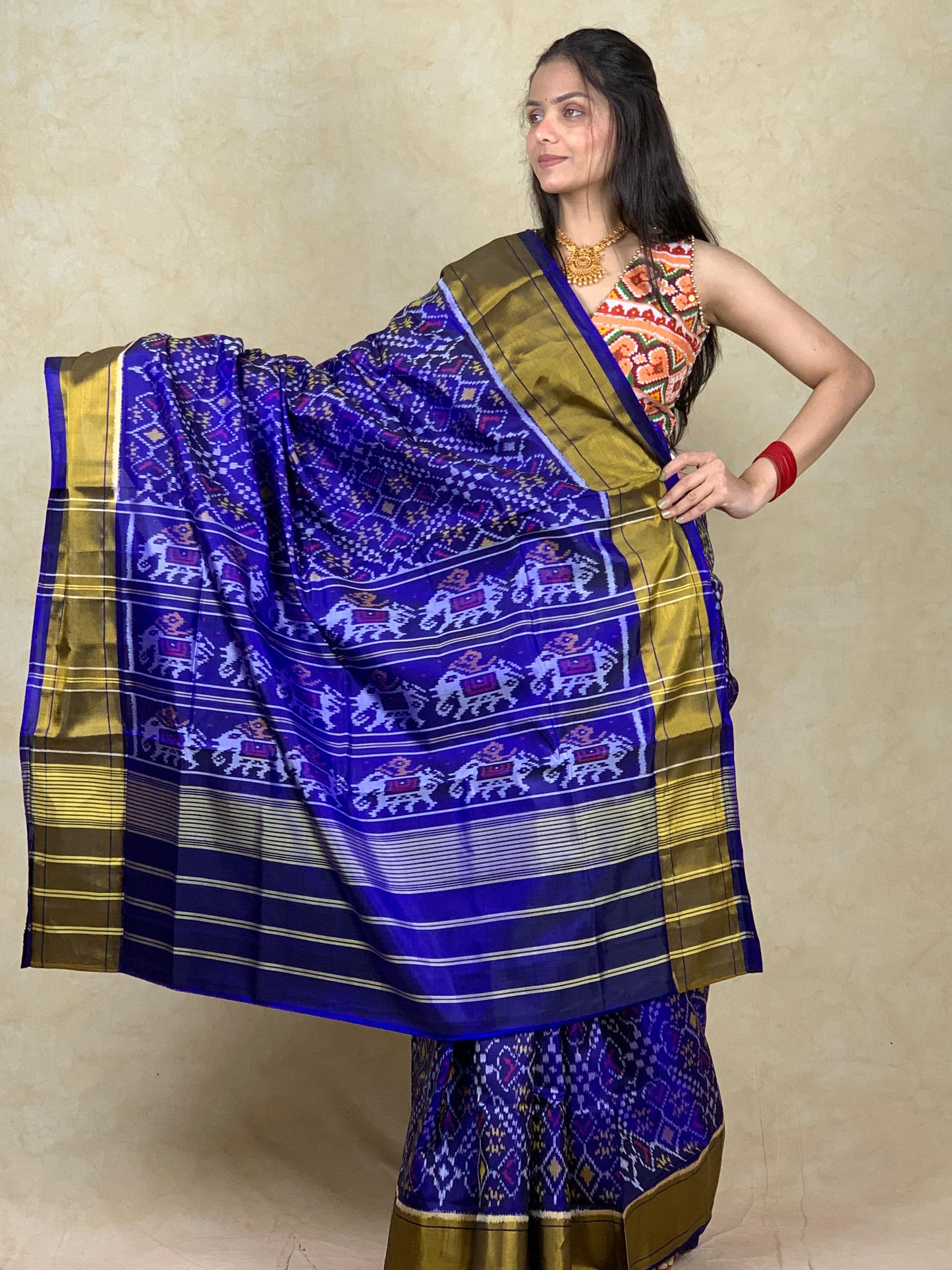 Falak | Single Ikat Patola saree