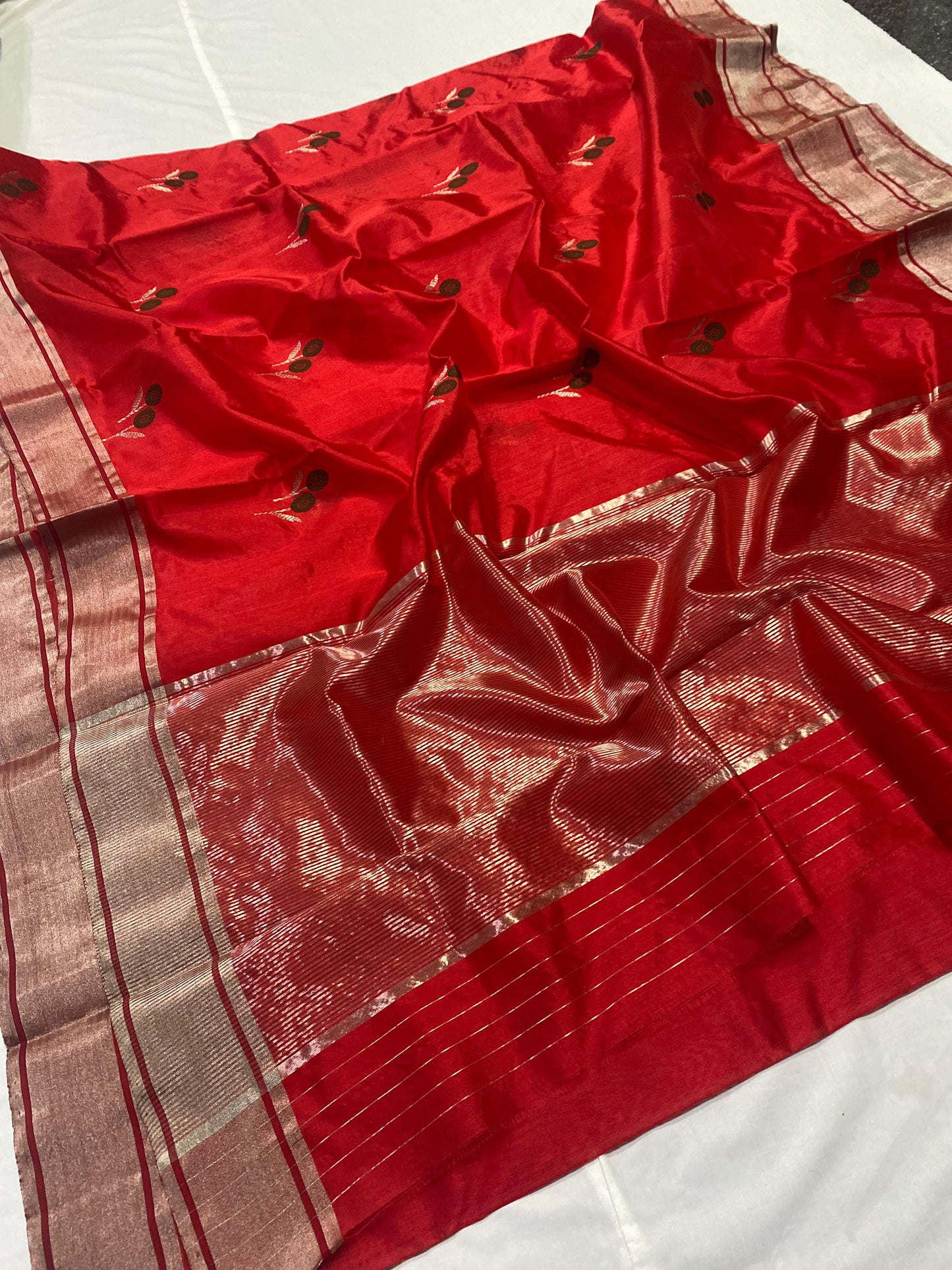 Chandraja  | Katan Silk Chanderi Saree