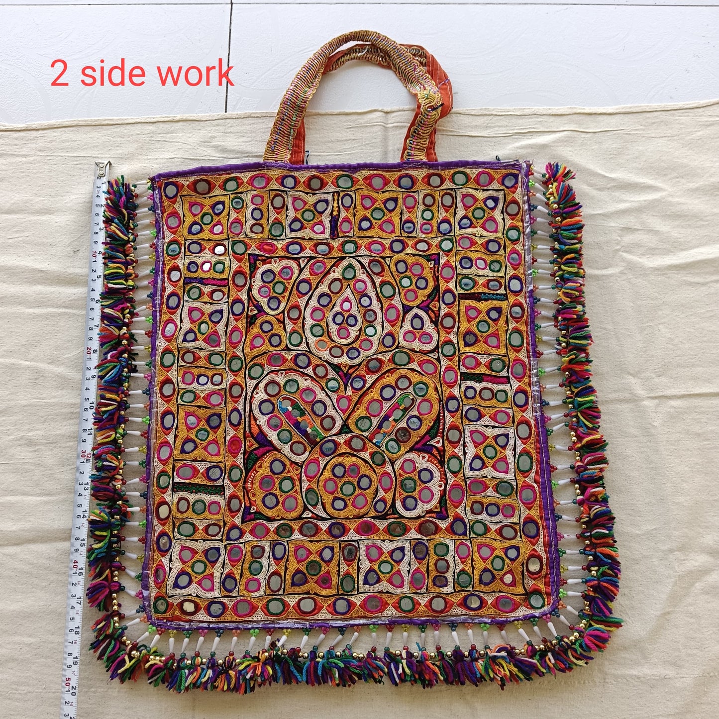 Kinik | kutch work bag