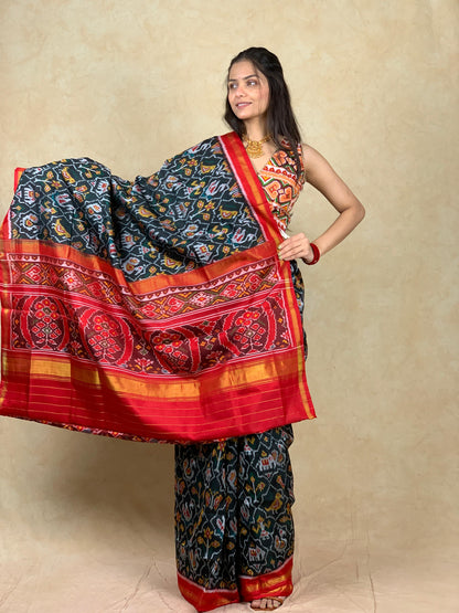 Kinjal | Single Ikat Patola saree