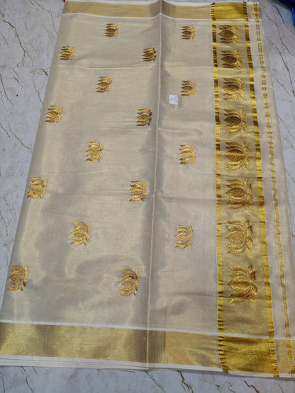 Kili | Cotton kasavu saree