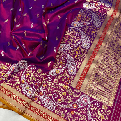 Bish | pure katan silk Banarasi saree